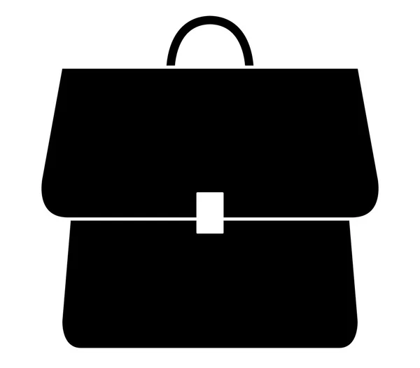 Значок школьной сумки на белом фоне — стоковое фото