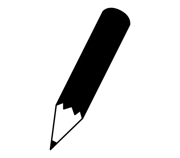 Beyaz arkaplanda kalem simgesi — Stok fotoğraf