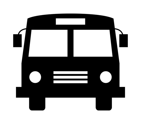 Schoolbus pictogram op witte achtergrond — Stockfoto