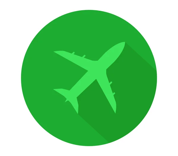 Illustrerad och färgglada flygplan ikonen — Stockfoto
