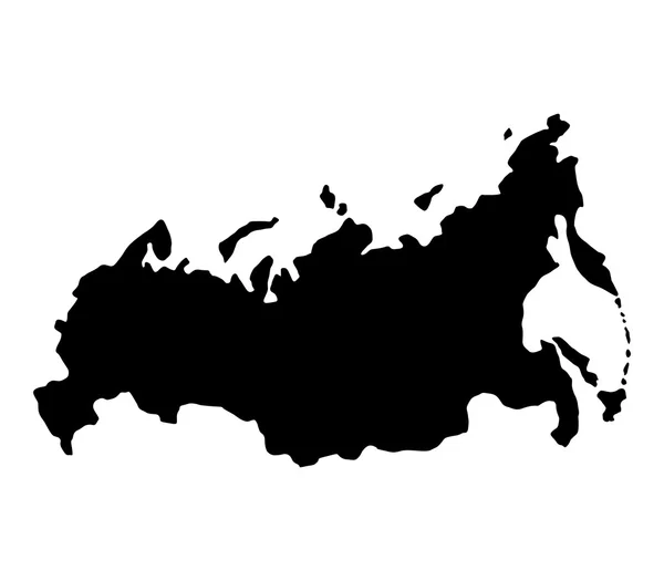 Карта России иллюстрированная и цветная — стоковое фото