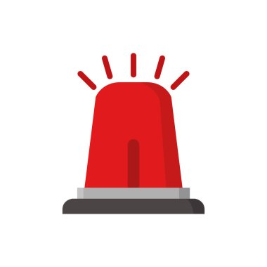 Siren alarmı vektör ile gösterilmiştir