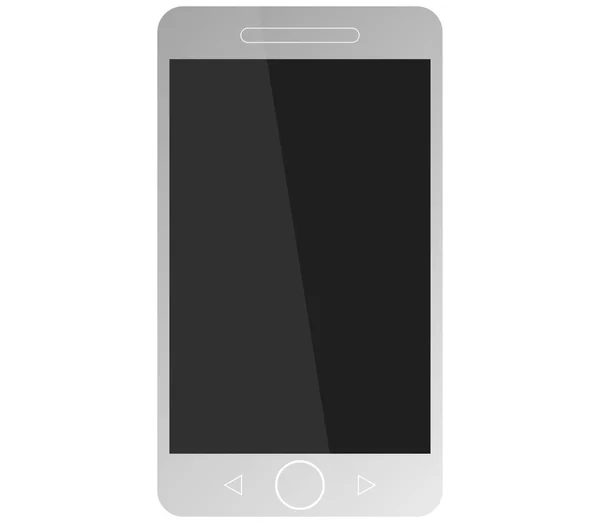 Telepon ditampilkan pada latar belakang putih — Stok Foto