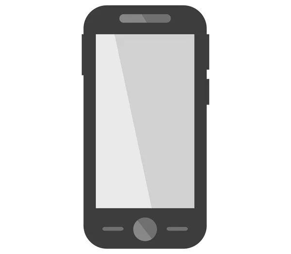 Telefono mostrato su uno sfondo bianco — Foto Stock
