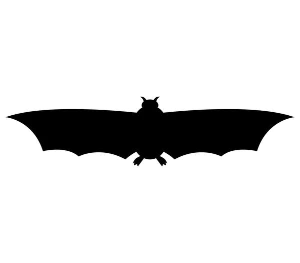 흰색 바탕에 일러스트 박쥐 — 스톡 사진