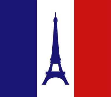 Torre eiffel su sfondo bianco