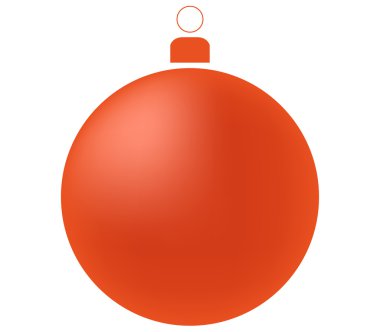 Beyaz arka planda noel topları