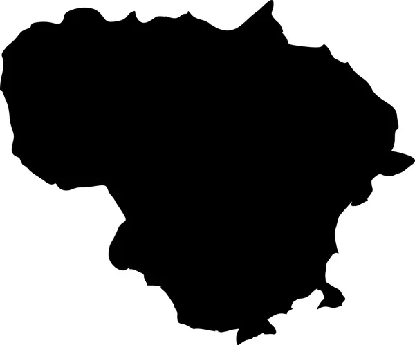 Litauen karta på en vit bakgrund — Stockfoto