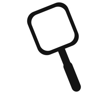 Beyaz arkaplanda büyüteç