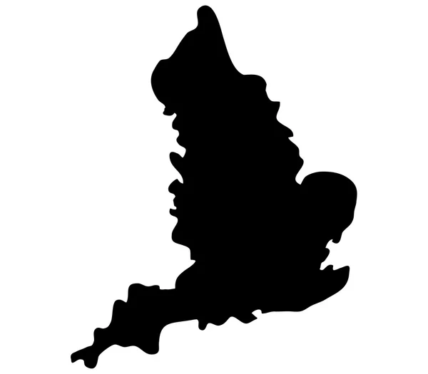 England map on a white background — Stock Photo, Image