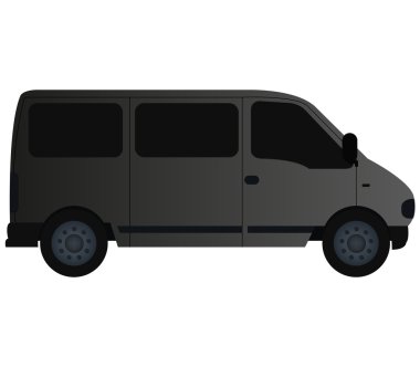 beyaz zemin üzerine van