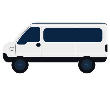 beyaz zemin üzerine van