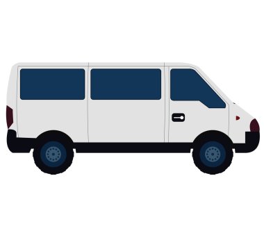 beyaz zemin üzerine van