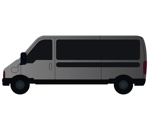 Van on white background — Stock Photo, Image