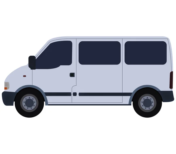 Van on white background — Stock Photo, Image