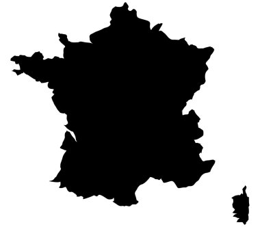 Fransa: beyaz zemin üzerine