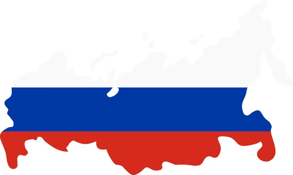 Russia map on a white background — Stock Photo, Image