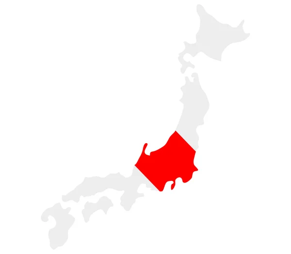 白い背景の上の日本地図 — ストック写真
