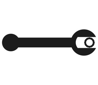 Beyaz arkaplanda anahtar