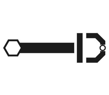 Beyaz arkaplanda anahtar