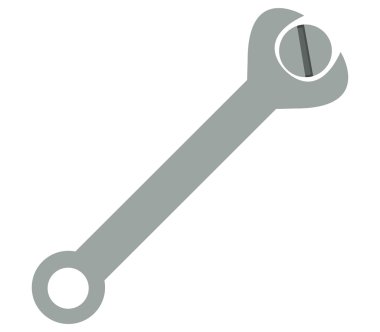 Beyaz arkaplanda anahtar