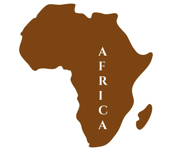 Africa map on a white background — Stock Photo, Image