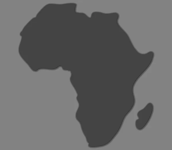 Carte de l'Afrique sur fond blanc — Photo