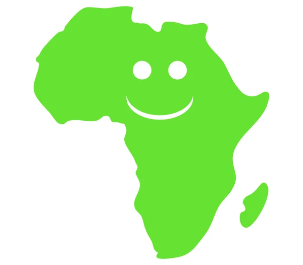 Africa map on a white background — Stock Photo, Image