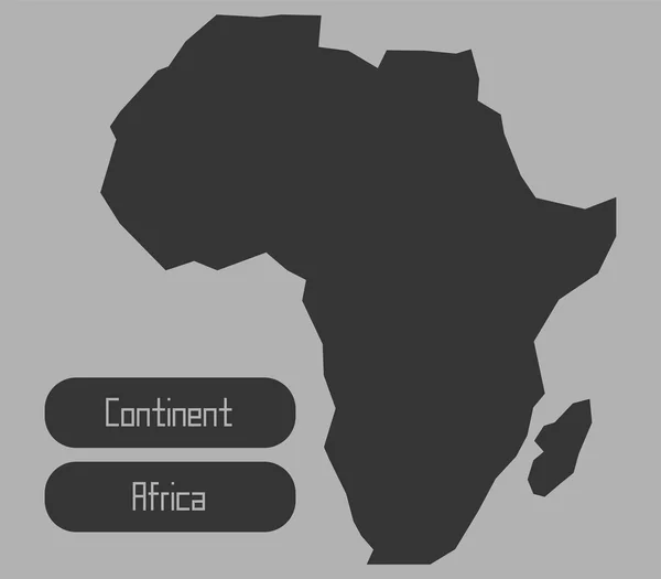 Mapa Afrika na bílém pozadí — Stock fotografie