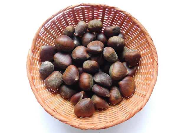 Castagne in cucina da mangiare — Foto Stock