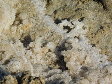 Açık havada tuz parça parça serum