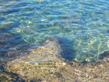 mavi deniz ve dalgalar açık havada