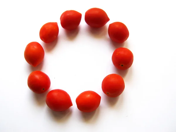 Tomate zum Essen auf weißem Hintergrund — Stockfoto