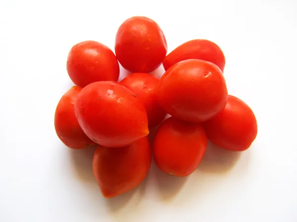 Tomate para comer em um fundo branco — Fotografia de Stock