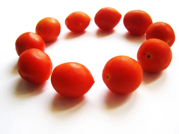 Tomate zum Essen auf weißem Hintergrund — Stockfoto