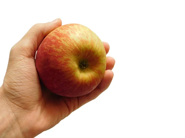 Jabłko na strony w tle — Zdjęcie stockowe