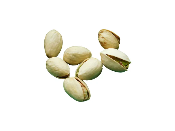 Pistachios to eat on a white background — Stock Photo, Image