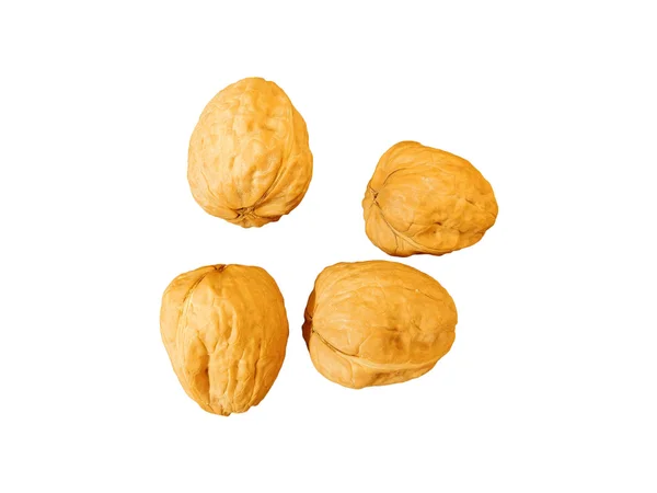Орехи есть на белом фоне — стоковое фото