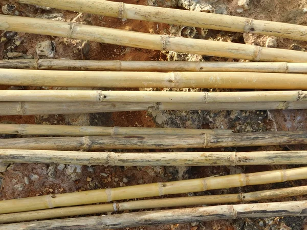 Ripas de madeira no campo — Fotografia de Stock