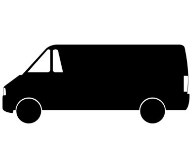 beyaz zemin üzerine van