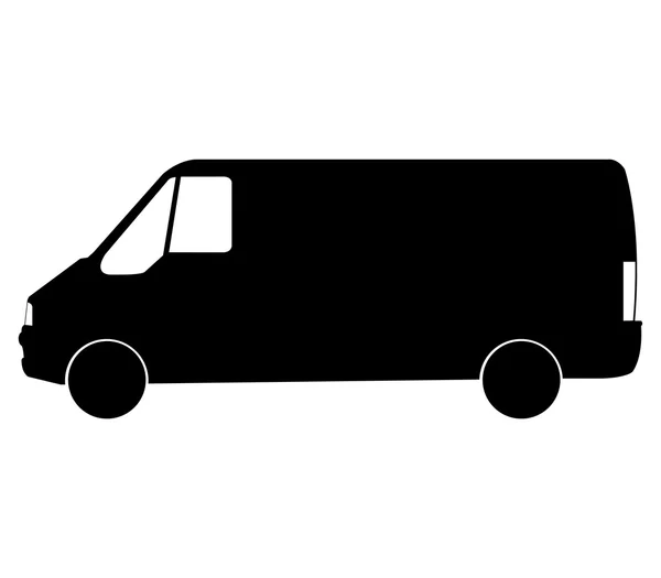 Van on white background — Stock Photo, Image