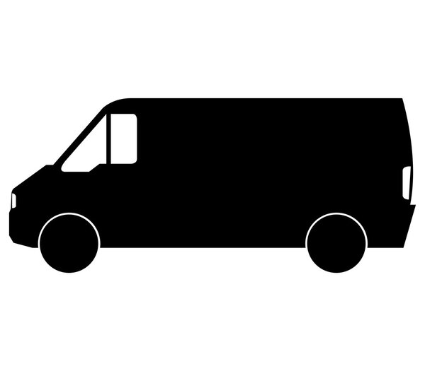 фургон на белом фоне
