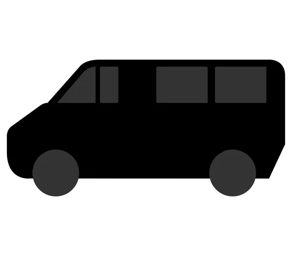 Фургон на белом фоне — стоковое фото