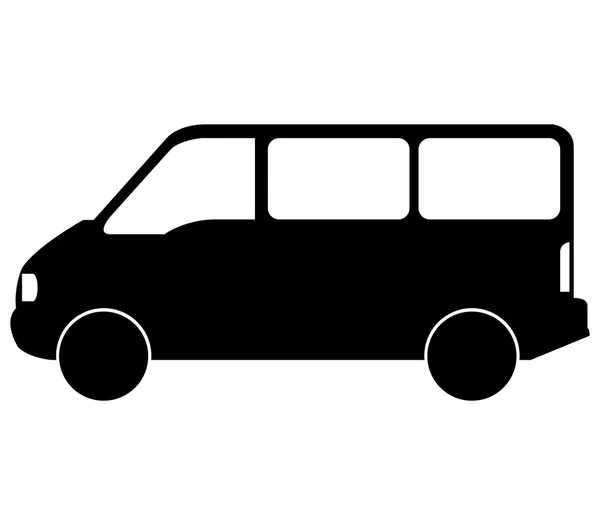 Van auf weißem Hintergrund abgebildet — Stockfoto