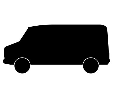 beyaz zemin üzerine van