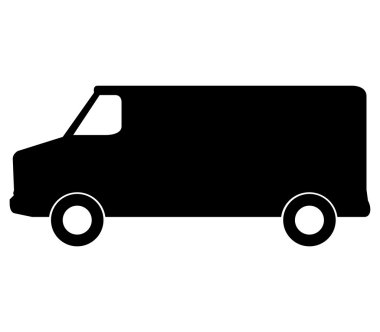 beyaz zemin üzerine van