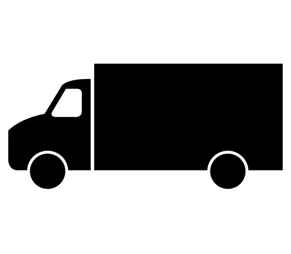 Lastbil isolerad på vit bakgrund — Stockfoto