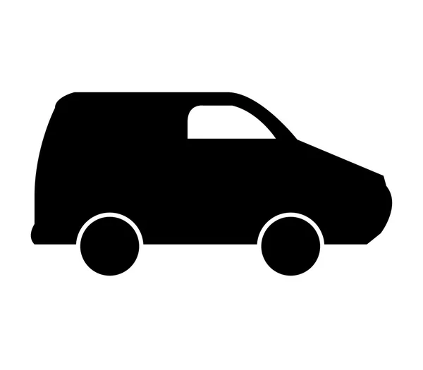Іконка автомобіля ілюстрована на білому тлі — стокове фото