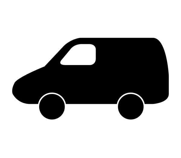 Symbol Auto auf weißem Hintergrund dargestellt — Stockfoto