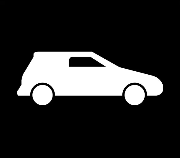 Icon car illustrated on white background — Stock Photo, Image